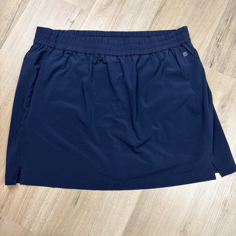 Tommy Bahama IslandZone Skort Women's Large Navy Blue Golf Athletic Skirt Lined